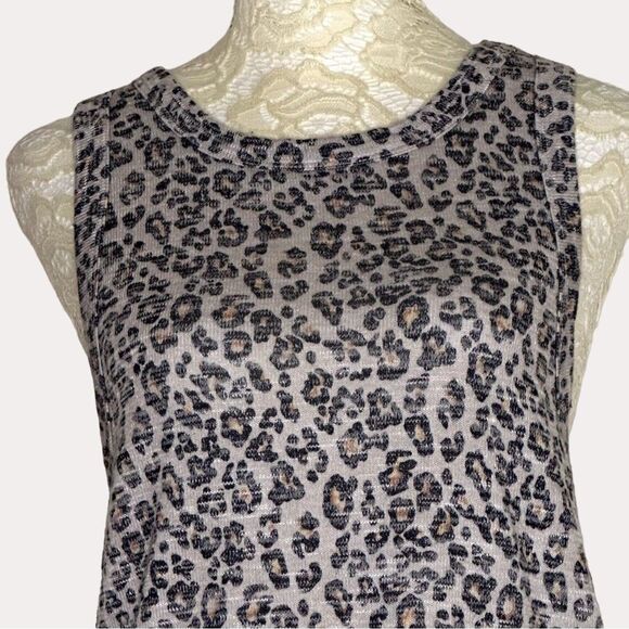 Z Supply Animal Print Tank Top Knit Blouse S - Picture 2 of 6